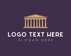 Structure - Greek Columns Structure logo design