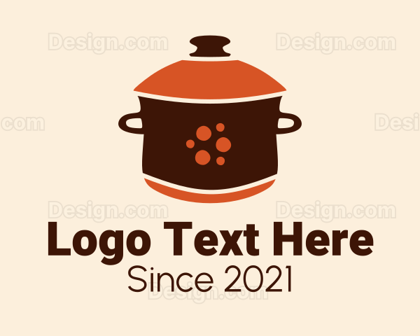 Casserole Cooking Pot Logo