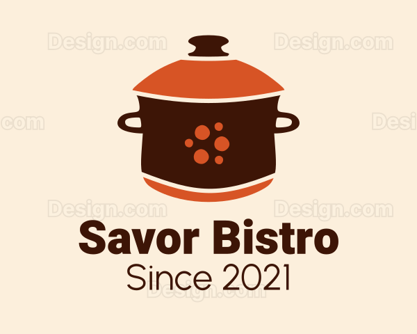 Casserole Cooking Pot Logo