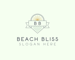 Summer Beach Resort logo design