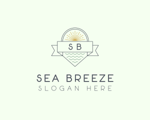 Summer Beach Resort logo design