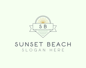 Summer Beach Resort logo design