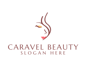 Woman Beauty Makeup logo design