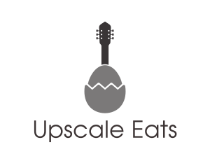 Gray Egg Guitar  logo design