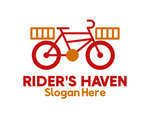 Bike Package Delivery logo design