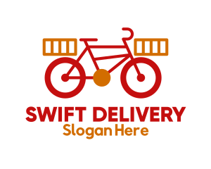 Bike Package Delivery logo design