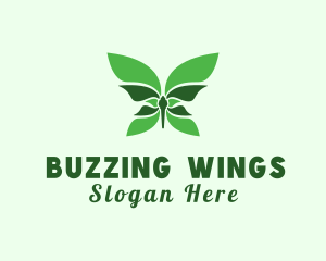 Natural Butterfly Insect logo design