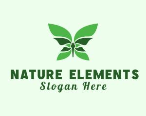 Natural Butterfly Insect logo design