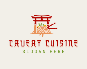 Japanese Shrine Cuisine logo design