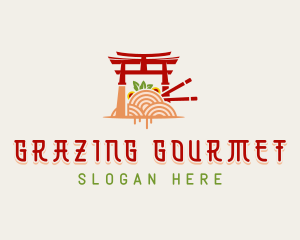 Japanese Shrine Cuisine logo design