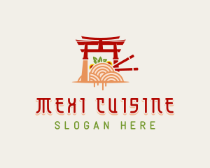 Japanese Shrine Cuisine logo design