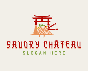 Japanese Shrine Cuisine logo design