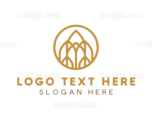 Luxurious Golden Architecture Logo