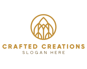 Luxurious Golden Architecture logo design