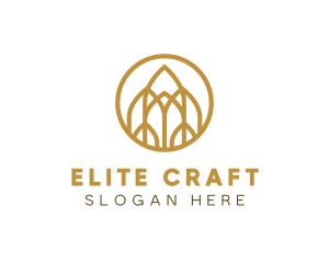 Luxurious Golden Architecture logo design