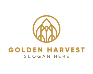 Luxurious Golden Architecture logo design