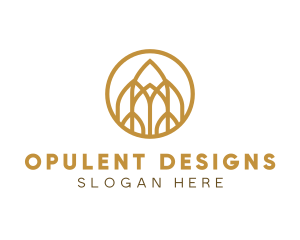 Luxurious Golden Architecture logo