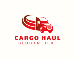 Truck Cargo Hauling logo design