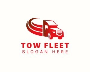 Truck Cargo Hauling logo design