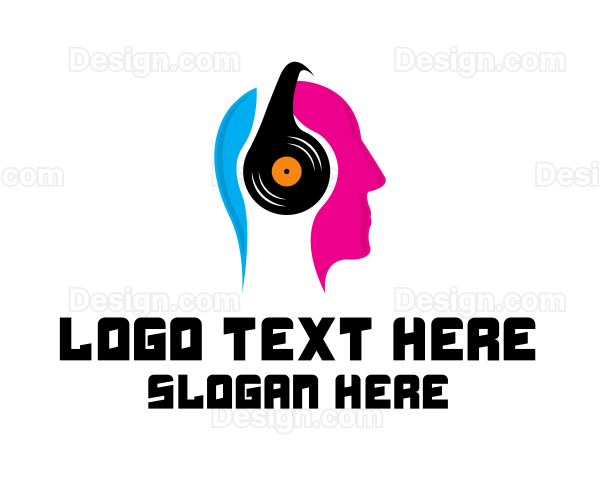 Music DJ Headphones Logo