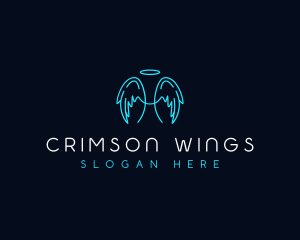 Spiritual Angel Wing logo design