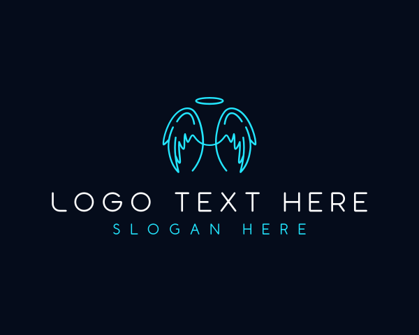 Winged logo example 3