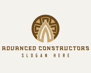 Ancient Spearhead Cross logo design