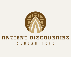 Ancient Spearhead Cross logo design