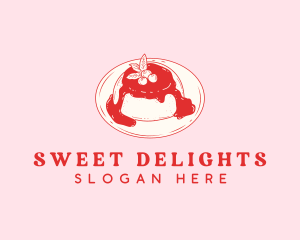 Dessert Panna Cotta logo design