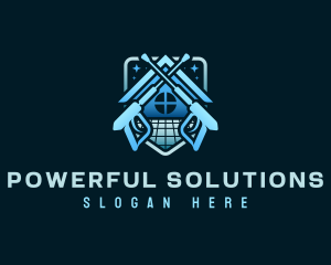 Power Washer Cleaner logo design