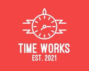 Modern Wristwatch Time logo