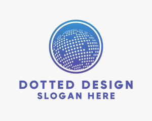 Connected World Dots  logo design