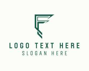 Modern Digital Business Letter F logo