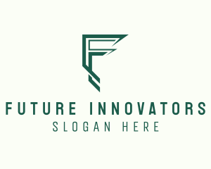 Modern Digital Business Letter F logo design
