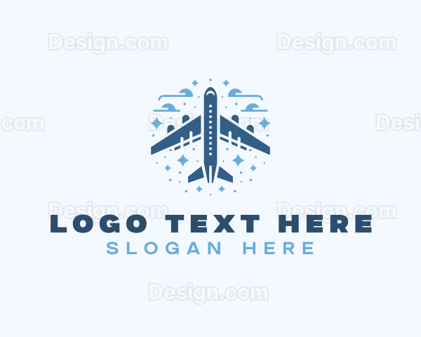 Airplane Delivery Shipping Logo