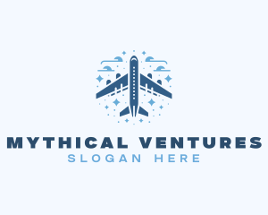 Airplane Delivery Shipping Logo