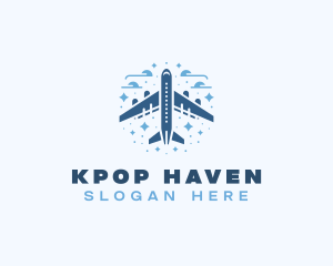 Airplane Delivery Shipping logo design