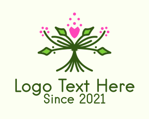 Symmetrical Flower Bouquet  logo