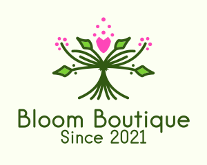 Symmetrical Flower Bouquet  logo