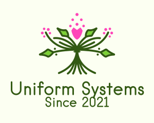 Symmetrical Flower Bouquet  logo