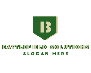 Military Shield Crest logo