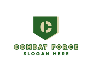 Military Shield Crest logo