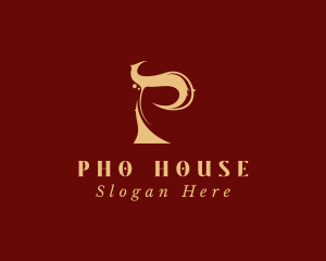 Elegant Letter P Boutique logo design