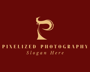 Elegant Letter P Boutique logo design