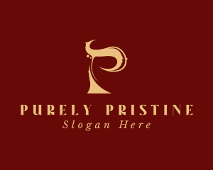 Elegant Letter P Boutique logo design