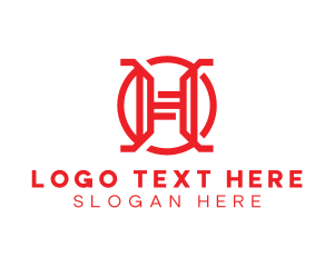 Modern - Red Modern H logo design