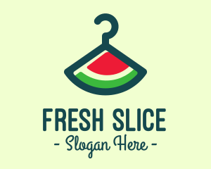 Hanger Watermelon Slice logo design
