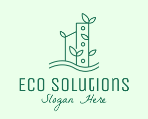 Green Eco Building logo design