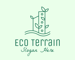 Green Eco Building logo design