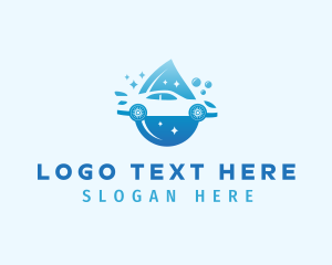 Car Wash Droplet logo